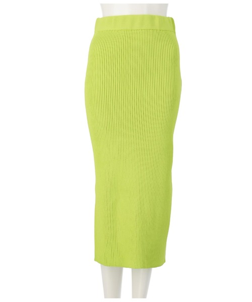 ANAP（アナップ）の「リブニットナロースカート（スカート・レディース・オレンジ/ベージュ系その他/イエロー×グリーン/ブラック/モカ・FREE）」の11枚目の写真