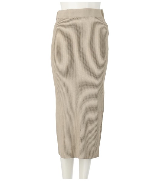 ANAP（アナップ）の「リブニットナロースカート（スカート・レディース・オレンジ/ベージュ系その他/イエロー×グリーン/ブラック/モカ・FREE）」の12枚目の写真