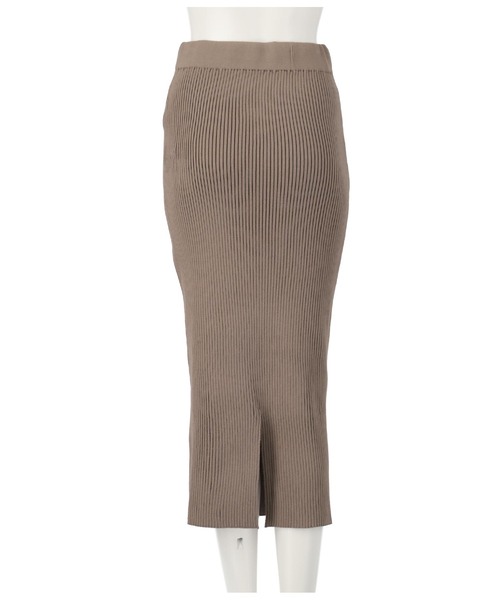 ANAP（アナップ）の「リブニットナロースカート（スカート・レディース・オレンジ/ベージュ系その他/イエロー×グリーン/ブラック/モカ・FREE）」の8枚目の写真