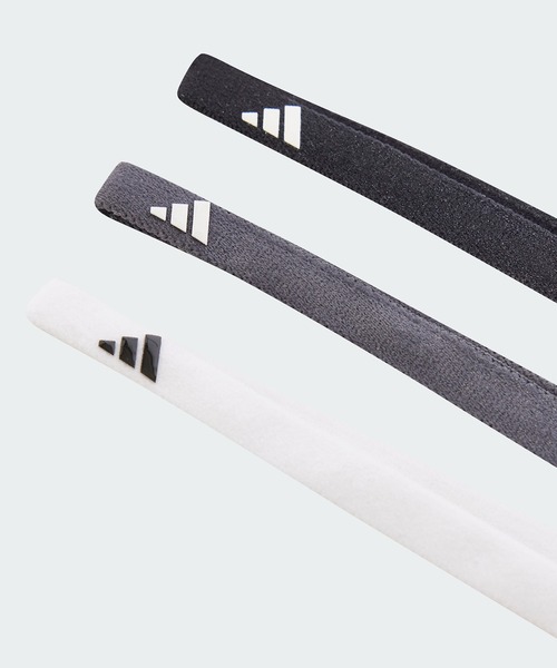 adidas(アディダス)の「ヘアバンド 3本組 / アディダス adidas(スポーツグッズ・メンズ・ブルー/ピンク/ブラック・LARGE)」の1枚目の写真