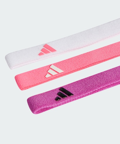 adidas(アディダス)の「ヘアバンド 3本組 / アディダス adidas(スポーツグッズ・メンズ・ブルー/ピンク/ブラック・LARGE)」の4枚目の写真