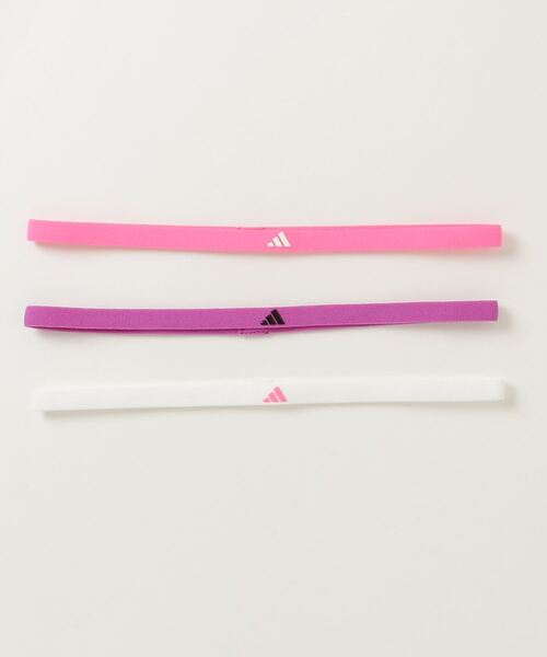 adidas(アディダス)の「ヘアバンド 3本組 / アディダス adidas(スポーツグッズ・メンズ・ブルー/ピンク/ブラック・LARGE)」の7枚目の写真