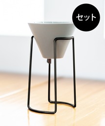 sarasa design（サラサデザイン）の「セット●b2c ドリッパースタンド-ブリッジ（ブラック）＋スタンダードドリッパー スパイラル（キッチンツール）」