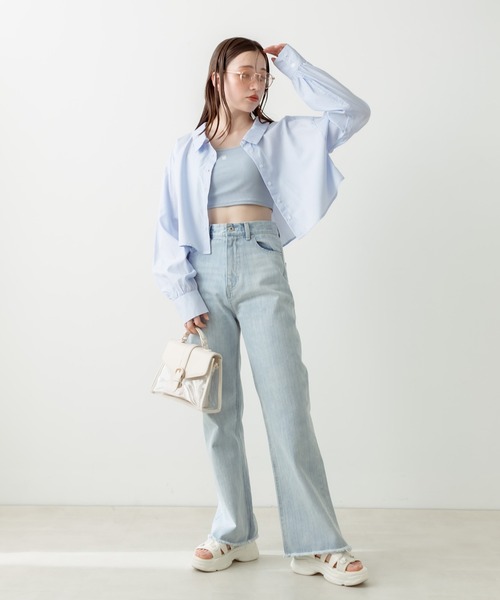 OLIVE des OLIVE（オリーブデオリーブ）の「オリジナルモノグラムPVCバッグ　1031120140（ショルダーバッグ・レディース・アイボリー/ブラック・FREE）」の14枚目の写真