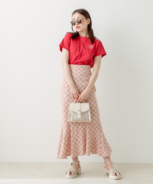 OLIVE des OLIVE（オリーブデオリーブ）の「オリジナルモノグラムPVCバッグ　1031120140（ショルダーバッグ・レディース・アイボリー/ブラック・FREE）」の9枚目の写真