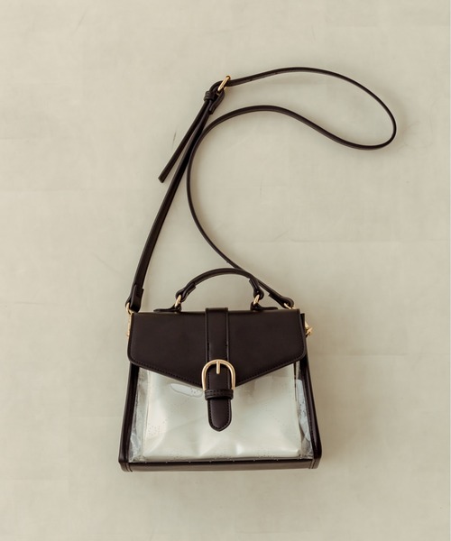 OLIVE des OLIVE（オリーブデオリーブ）の「オリジナルモノグラムPVCバッグ　1031120140（ショルダーバッグ・レディース・アイボリー/ブラック・FREE）」の10枚目の写真