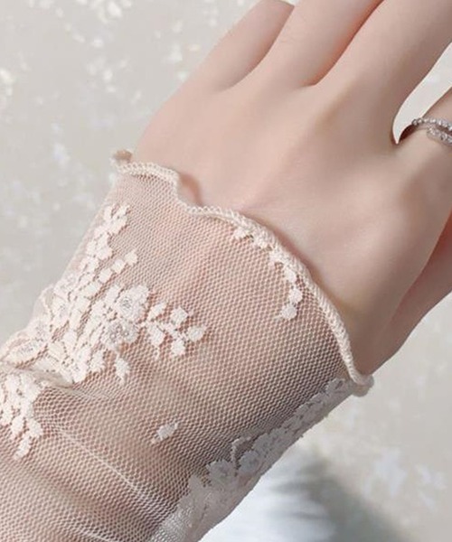 DAY CLOSET(デイ クローゼット)の「レディース 長袖刺繍レースメロウフリルシアートップス(シャツ/ブラウス・レディース・ブラック/アイボリー/ホワイト/ブラウン・ONE SIZE)」の13枚目の写真