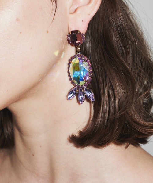 J1U by LA BELLE ETUDE（ジユウバイラベルエチュード）の「Aurora bijou pierce（ピアス（両耳用）・レディース・ピンク/その他・FREE）」の5枚目の写真