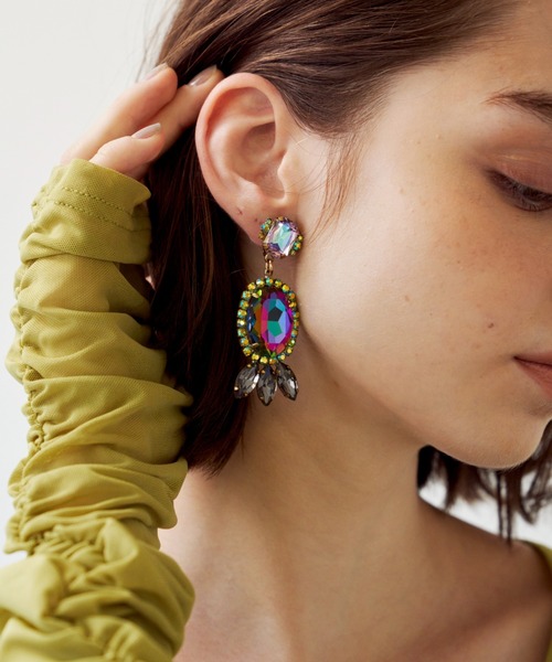 J1U by LA BELLE ETUDE（ジユウバイラベルエチュード）の「Aurora bijou pierce（ピアス（両耳用）・レディース・ピンク/その他・FREE）」の19枚目の写真