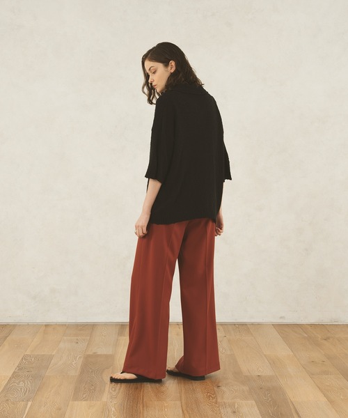 selle glant（セレグランテ）の「SKIPPER BOUCLE POLO KNIT/スキッパーブークレポロニット（ポロシャツ・メンズ・オフホワイト/ブルー/ブラック/グリーン・SMALL/MEDIUM/LARGE）」の17枚目の写真