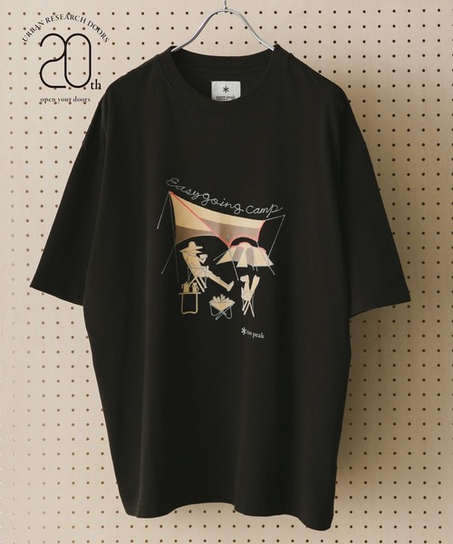 Snow Peak(スノーピーク)の「『別注』snow peak apparel×DOORS 20th EasyGoingCampT(Tシャツ/カットソー・メンズ・ベージュ/グレー/ホワイト/ブラック・MEDIUM/LARGE)」の2枚目の写真