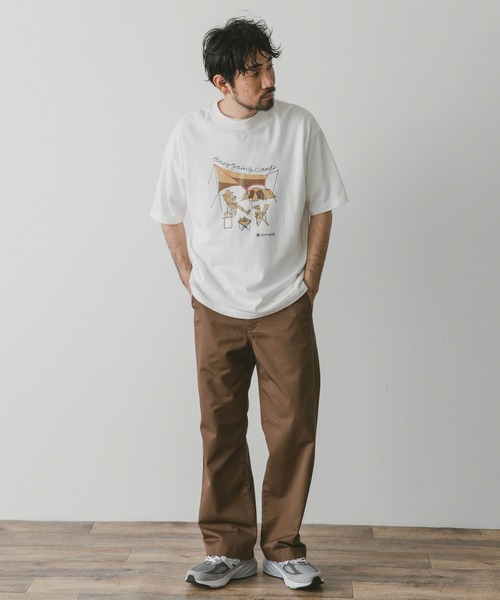 Snow Peak(スノーピーク)の「『別注』snow peak apparel×DOORS 20th EasyGoingCampT(Tシャツ/カットソー・メンズ・ベージュ/グレー/ホワイト/ブラック・MEDIUM/LARGE)」の17枚目の写真