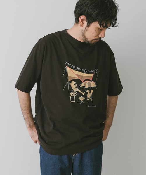 Snow Peak(スノーピーク)の「『別注』snow peak apparel×DOORS 20th EasyGoingCampT(Tシャツ/カットソー・メンズ・ベージュ/グレー/ホワイト/ブラック・MEDIUM/LARGE)」の5枚目の写真