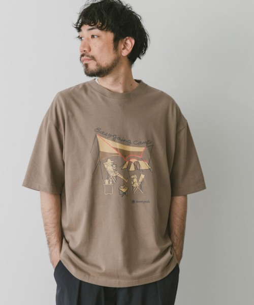 Snow Peak(スノーピーク)の「『別注』snow peak apparel×DOORS 20th EasyGoingCampT(Tシャツ/カットソー・メンズ・ベージュ/グレー/ホワイト/ブラック・MEDIUM/LARGE)」の14枚目の写真