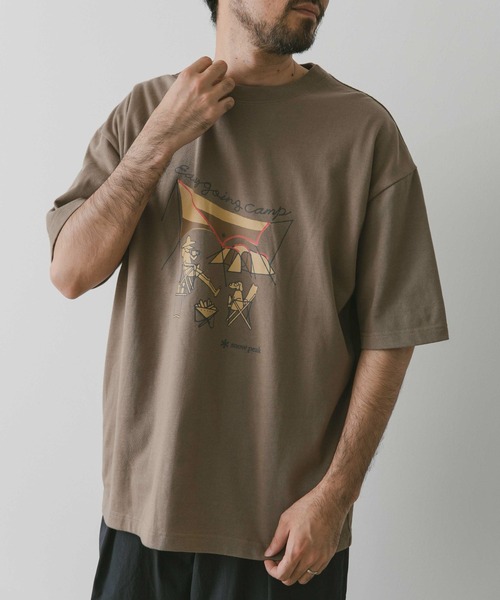 Snow Peak(スノーピーク)の「『別注』snow peak apparel×DOORS 20th EasyGoingCampT(Tシャツ/カットソー・メンズ・ベージュ/グレー/ホワイト/ブラック・MEDIUM/LARGE)」の6枚目の写真
