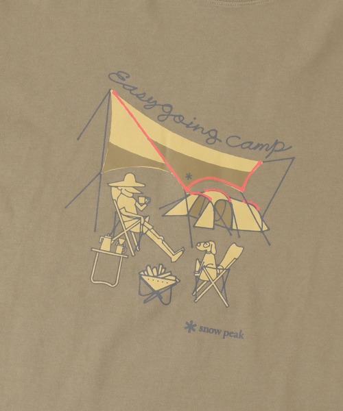Snow Peak(スノーピーク)の「『別注』snow peak apparel×DOORS 20th EasyGoingCampT(Tシャツ/カットソー・メンズ・ベージュ/グレー/ホワイト/ブラック・MEDIUM/LARGE)」の16枚目の写真