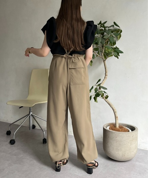 prose verse（プロズヴェール）の「サスペンダー付きドロストミリタリーパンツ（カーゴパンツ・レディース・イエロー/ブラック/カーキ・MEDIUM）」の6枚目の写真