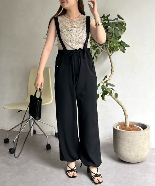 prose verse（プロズヴェール）の「サスペンダー付きドロストミリタリーパンツ（カーゴパンツ・レディース・イエロー/ブラック/カーキ・MEDIUM）」の10枚目の写真