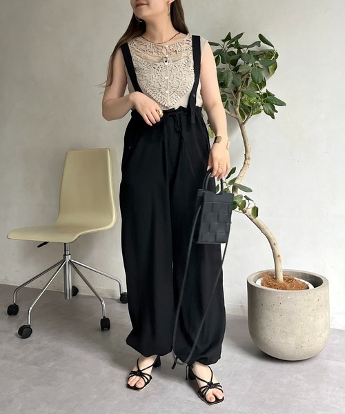 prose verse（プロズヴェール）の「サスペンダー付きドロストミリタリーパンツ（カーゴパンツ・レディース・イエロー/ブラック/カーキ・MEDIUM）」の11枚目の写真