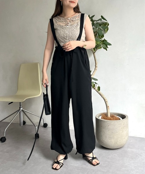 prose verse（プロズヴェール）の「サスペンダー付きドロストミリタリーパンツ（カーゴパンツ・レディース・イエロー/ブラック/カーキ・MEDIUM）」の13枚目の写真