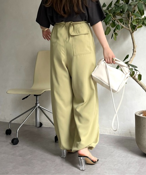 prose verse（プロズヴェール）の「サスペンダー付きドロストミリタリーパンツ（カーゴパンツ・レディース・イエロー/ブラック/カーキ・MEDIUM）」の18枚目の写真