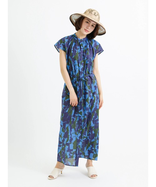 Te chichi CLASSIC(テチチクラシック)の「【Deveaux】コットンプリントワンピース(ワンピース・レディース・ベージュ/ネイビー・F)」の12枚目の写真