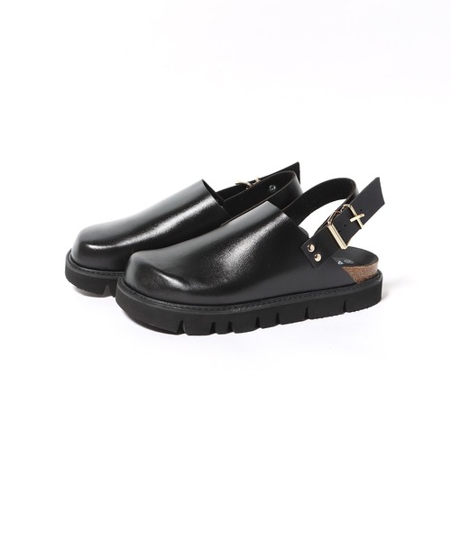 PLAKTON（プラクトン）の「PLAKTON/プラクトン レザーサボサンダル