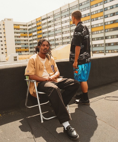 完売品 HUF DROP TOP RESORT SHIRT アメ車 黒 レーヨン Huf : Drop Top S/S Resort Shirt - WLKN
