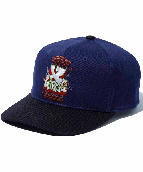 XLARGE(エクストララージ)の「SMASH A CAGE 2TONE CAP(キャップ・メンズ・ブラウン/ブラック/ネイビー・ONE SIZE)」の1枚目の写真