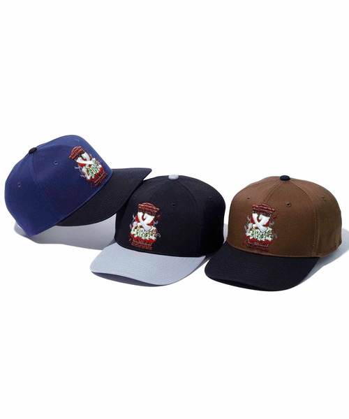 XLARGE(エクストララージ)の「SMASH A CAGE 2TONE CAP(キャップ・メンズ・ブラウン/ブラック/ネイビー・ONE SIZE)」の5枚目の写真