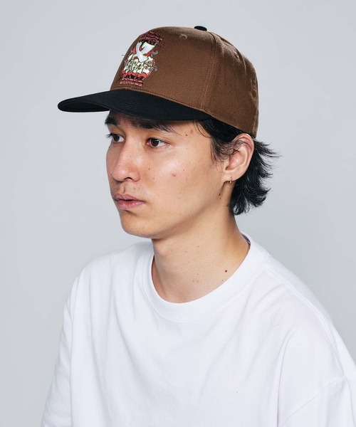 XLARGE(エクストララージ)の「SMASH A CAGE 2TONE CAP(キャップ・メンズ・ブラウン/ブラック/ネイビー・ONE SIZE)」の11枚目の写真