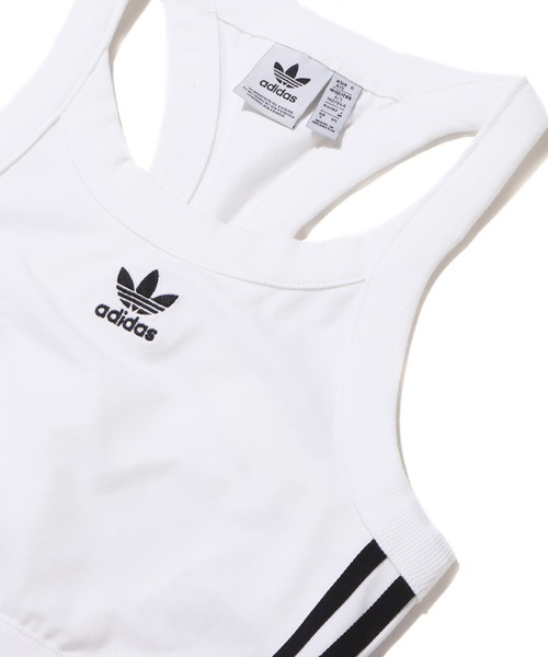 adidas（アディダス）の「adidas TOP / アディダス トップ（タンクトップ・レディース・ホワイト・S/M/L）」の4枚目の写真