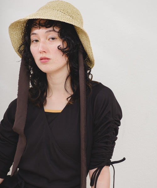 Kastane（カスタネ）の「【OceanPacificコラボ】SWIMSALOPETTE（水着・レディース・ブラック/ブラウン/サックスブルー・FREE）」の8枚目の写真