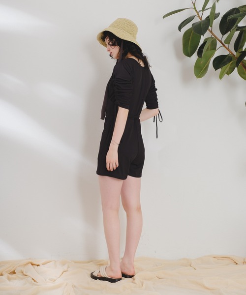 Kastane（カスタネ）の「【OceanPacificコラボ】SWIMSALOPETTE（水着・レディース・ブラック/ブラウン/サックスブルー・FREE）」の13枚目の写真