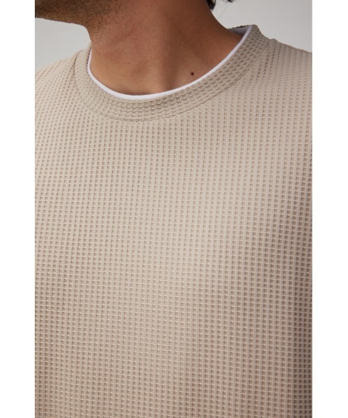 AZUL by moussy(アズールバイマウジー)の「FAUX LAYERED TOPS/フェイクレイヤードトップス(Tシャツ/カットソー・メンズ・ライトグレー/ブラック/サックスブルー/ブラック系その他/グレー系その他/ベージュ系その他・MEDIUM/LARGE)」の22枚目の写真
