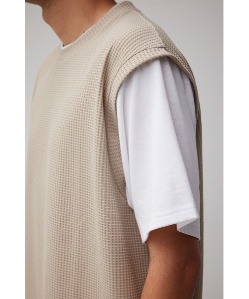 AZUL by moussy(アズールバイマウジー)の「FAUX LAYERED TOPS/フェイクレイヤードトップス(Tシャツ/カットソー・メンズ・ライトグレー/ブラック/サックスブルー/ブラック系その他/グレー系その他/ベージュ系その他・MEDIUM/LARGE)」の21枚目の写真