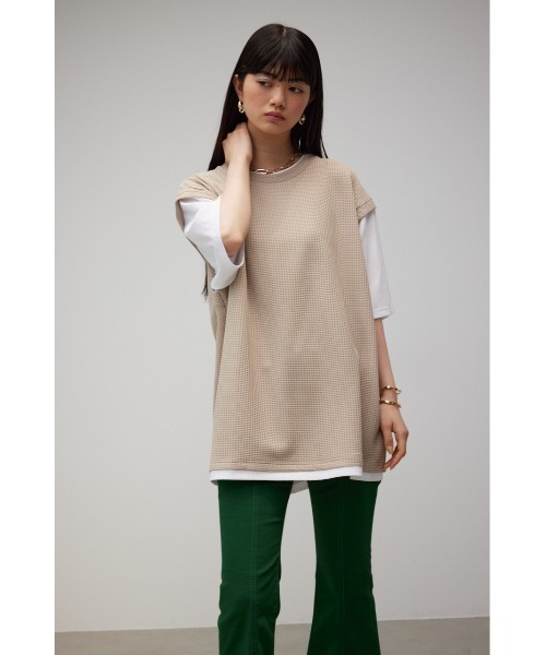 AZUL by moussy(アズールバイマウジー)の「FAUX LAYERED TOPS/フェイクレイヤードトップス(Tシャツ/カットソー・メンズ・ライトグレー/ブラック/サックスブルー/ブラック系その他/グレー系その他/ベージュ系その他・MEDIUM/LARGE)」の19枚目の写真