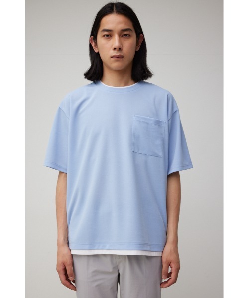 AZUL by moussy(アズールバイマウジー)の「FAUX LAYERED TOPS/フェイクレイヤードトップス(Tシャツ/カットソー・メンズ・ライトグレー/ブラック/サックスブルー/ブラック系その他/グレー系その他/ベージュ系その他・MEDIUM/LARGE)」の14枚目の写真