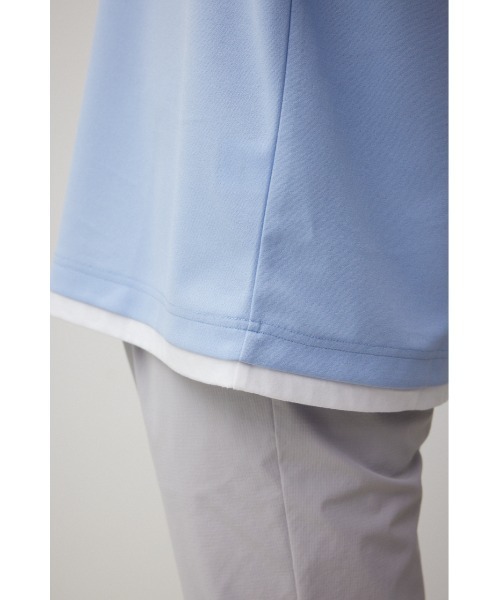 AZUL by moussy(アズールバイマウジー)の「FAUX LAYERED TOPS/フェイクレイヤードトップス(Tシャツ/カットソー・メンズ・ライトグレー/ブラック/サックスブルー/ブラック系その他/グレー系その他/ベージュ系その他・MEDIUM/LARGE)」の9枚目の写真