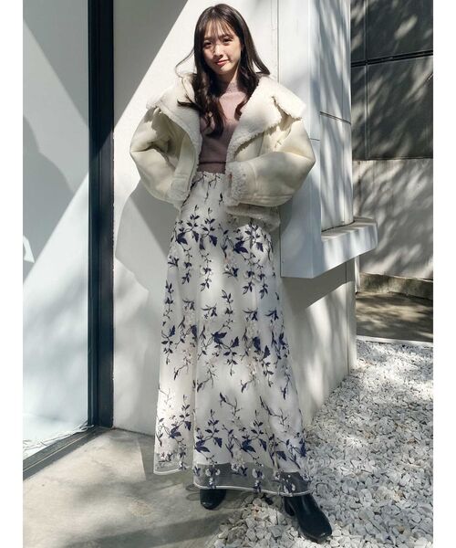 MERCURYDUO(マーキュリーデュオ)の「ハイネックミニシャギーコンパクトニット(ニット/セーター・レディース・ベージュ/アイボリー/ラベンダー/ブラウン/ベビーピンク/ブルー/チャコールグレー・FREE)」の11枚目の写真