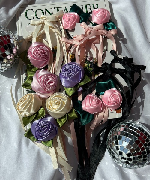 WC(ダブル シー)の「ピンクローズヘアアクセセット(ヘアピン・レディース・その他2/その他1・FREE)」の8枚目の写真