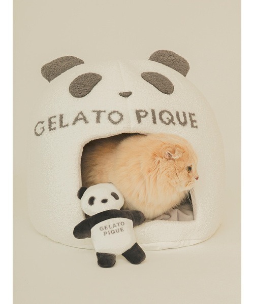 gelato pique(ジェラートピケ)の「【CAT&DOG】【販路限定商品】 ベビモコパンダハウス(ペットウェア・レディース・オフホワイト・FREE)」の5枚目の写真