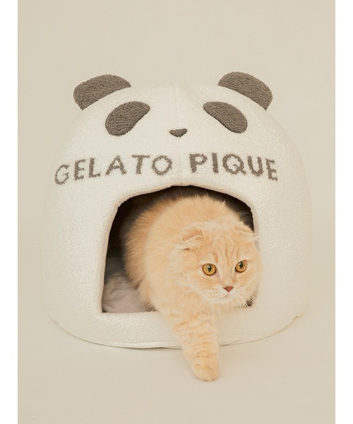 gelato pique(ジェラートピケ)の「【CAT&DOG】【販路限定商品】 ベビモコパンダハウス(ペットウェア・レディース・オフホワイト・FREE)」の6枚目の写真