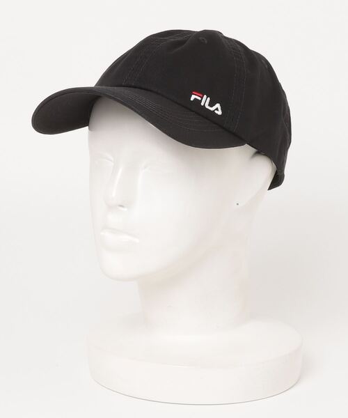 FILA（フィラ）の「【FILA/フィラ】ブランドロゴ刺繍オーガニックコットンツイルキャップ（キャップ・メンズ・ベージュ/ネイビー/イエロー系/オレンジ系/ブラック/ダークパープル/ホワイト・FREE）」の14枚目の写真