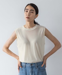 yuw | フロッキーベロアＴシャツノースリーブ　974101(Tシャツ/カットソー)