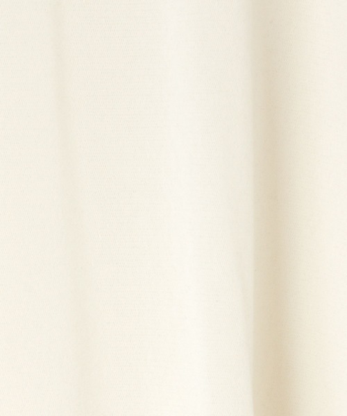 yuw(ユウ)の「フロッキーベロアTシャツノースリーブ 974101(Tシャツ/カットソー・レディース・アイボリー/ブラック・FREE)」の8枚目の写真