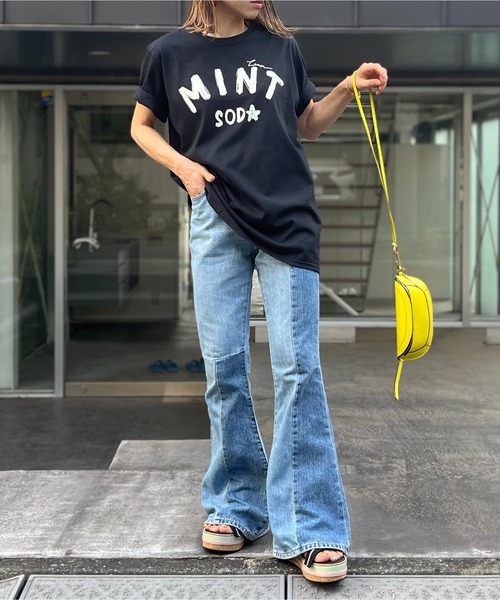 mi via loca（ミヴィアロカ）の「FRUIT of THE LOOM ペイントロゴTシャツ（Tシャツ/カットソー・レディース・ブラック/オフホワイト/ナチュラル・LARGE/X-LARGE）」の18枚目の写真