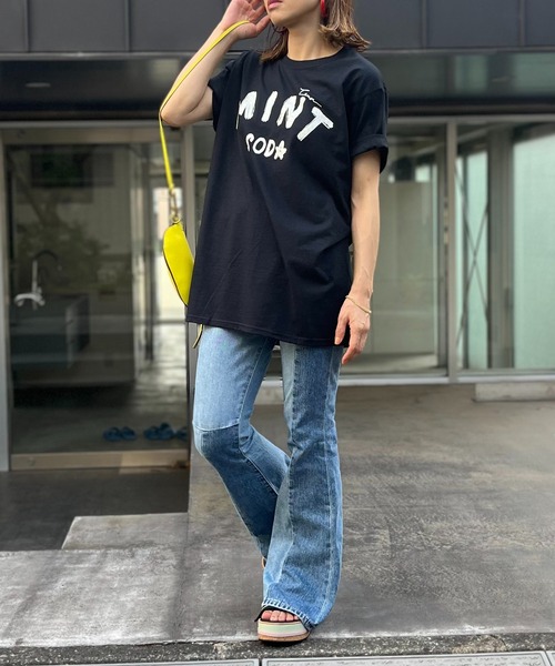 mi via loca（ミヴィアロカ）の「FRUIT of THE LOOM ペイントロゴTシャツ（Tシャツ/カットソー・レディース・ブラック/オフホワイト/ナチュラル・LARGE/X-LARGE）」の19枚目の写真