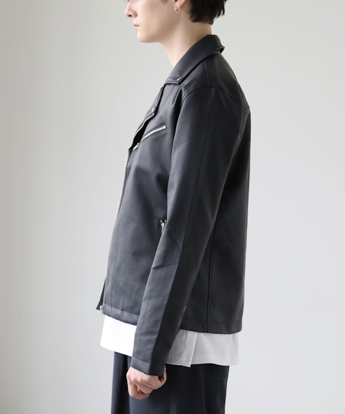 Buyer's Select/合成皮革シングル/ダブルライダーズジャケット