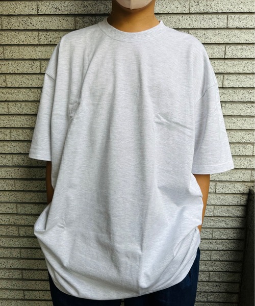 ONE DAY KMC (ワンデイケーエムシー)の「K-pro / 半袖BIG Tシャツ(Tシャツ/カットソー・メンズ・ライトグリーン/ネイビー/オレンジ/オートミール/イエロー/グリーン/ホワイト/杢グレー/ブルー/サックスブルー/ブラック/ロイヤルブルー/ピンク・XXXX-LARGE/XXX-LARGE)」の5枚目の写真
